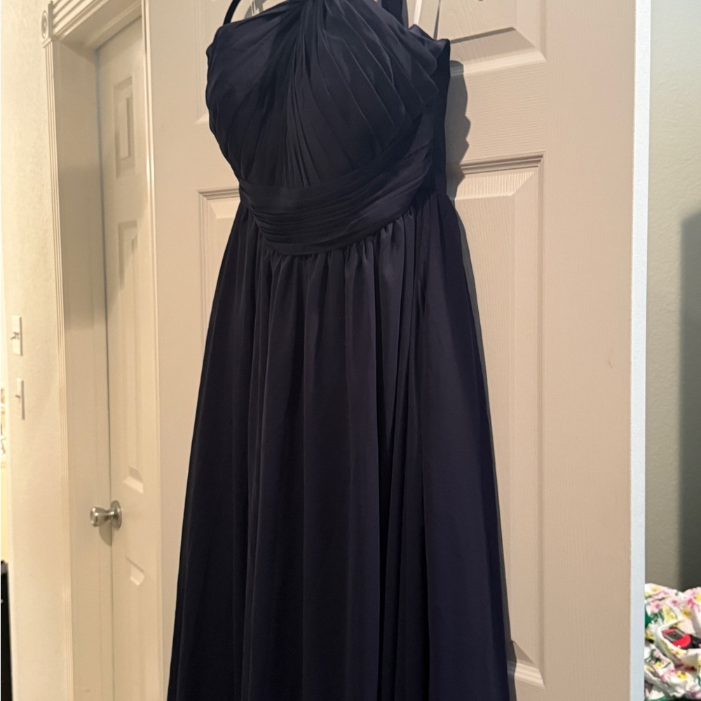 Source Unknown One Shoulder Dress in Deep Blue- NWT